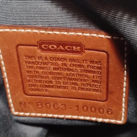 Coach B063-10006 Patchwork Denim Shoulder Bag W/Original Hang Tag - Picture 8 of 13